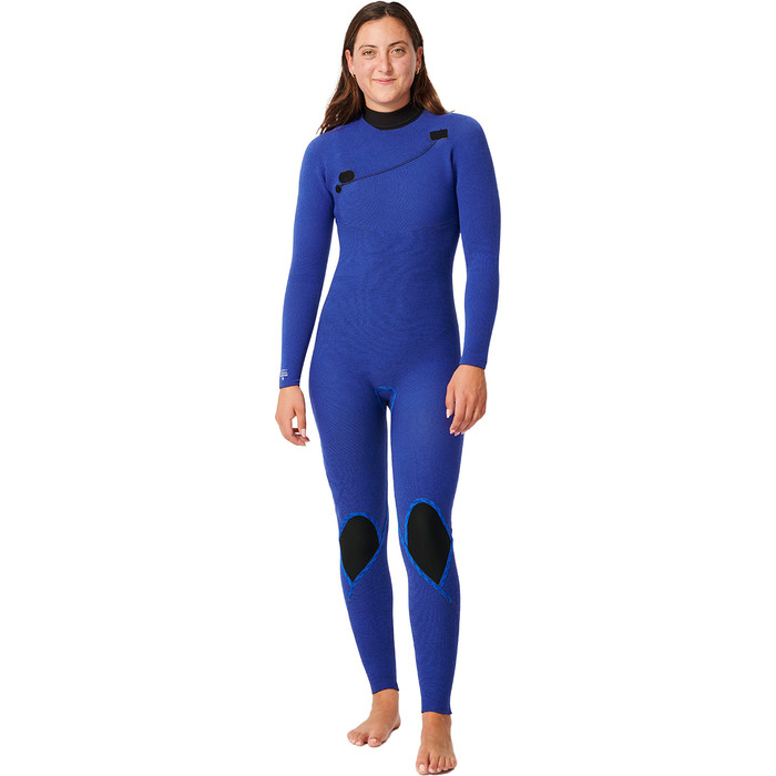 2024 Rip Curl Womens E-Bomb 4/3mm Zip Free Wetsuit 14KWFS - Black